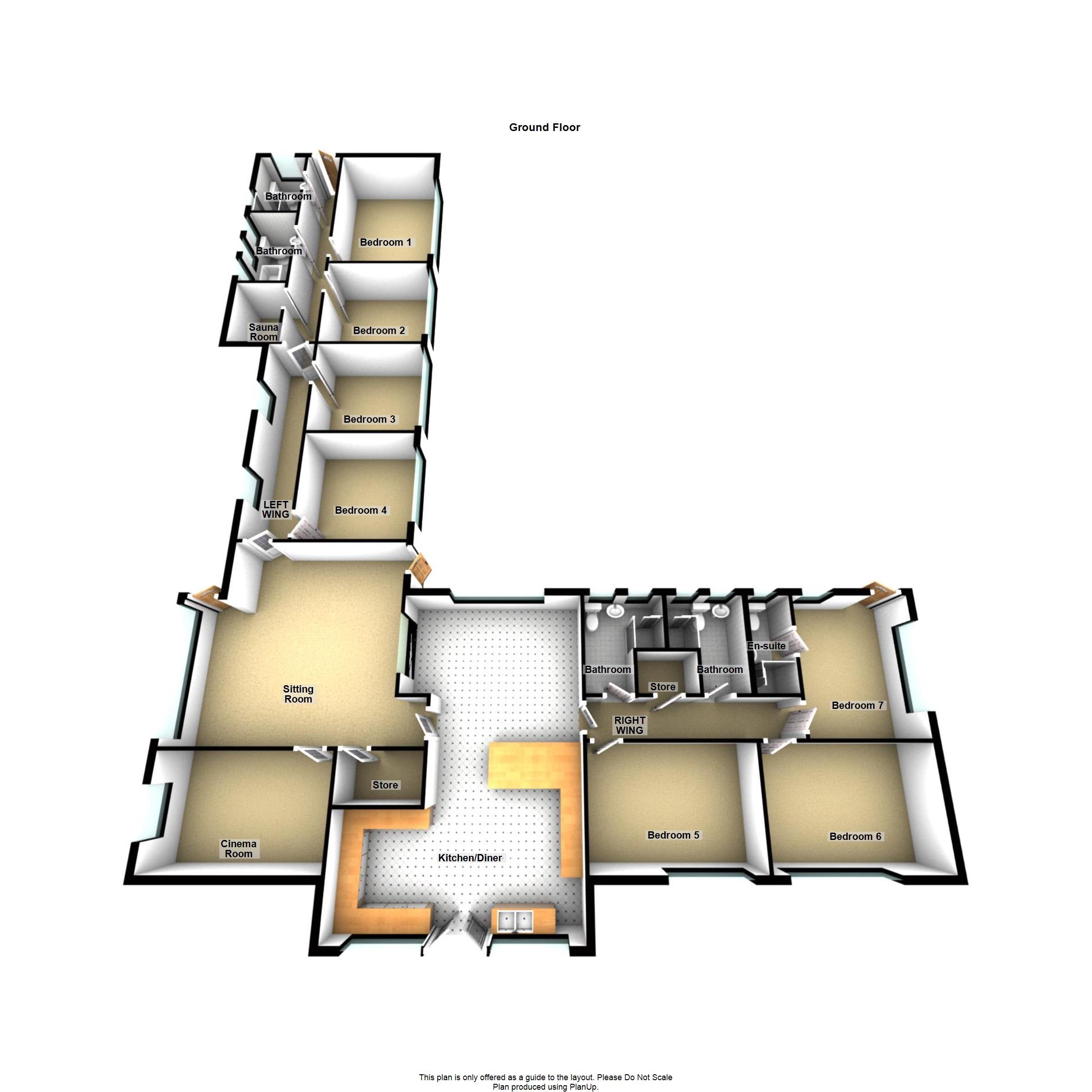 Accessible open plan sociable modern living areas